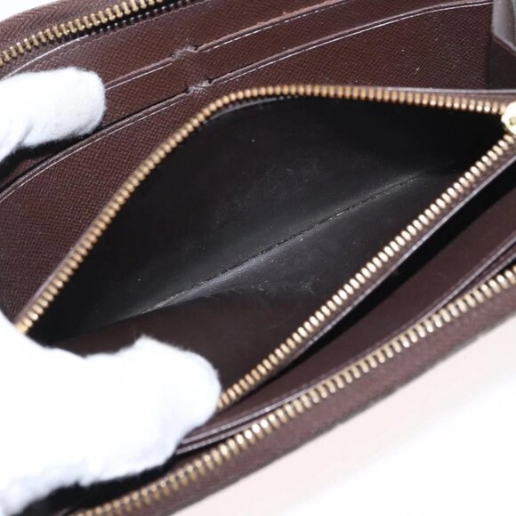 Authentic LOUIS VUITTON Damier Ebene Zippy Wallet bst336-120225 - Picture 9 of 16